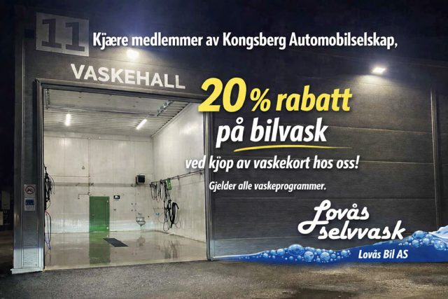 Rabatt på vaskekort i vaskehall 24/7  